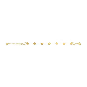 Ritmatika Bracelet, Étoile, 19 cm, plaqué or