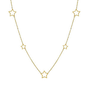 Ritmatika Collier, Étoile, 42 cm, plaqué or