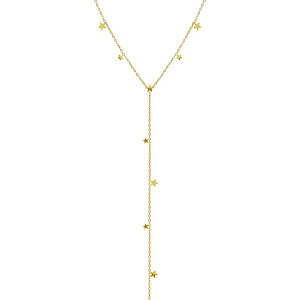 Ritmatika Y-Collier, Étoile, 46 cm, plaqué or