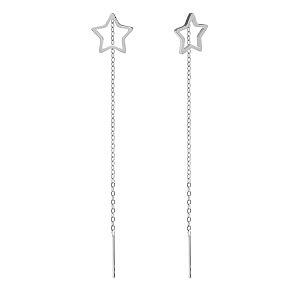 Ritmatika Boucle d'oreilles pendantes, Étoile, 7 cm