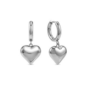 Wear&Style Creolen, Herz, 3.5 cm
