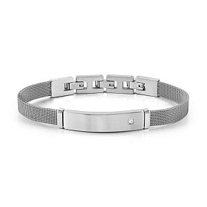 Sealover Armband, CZ weiss, Milano Mesh, 22.5 cm