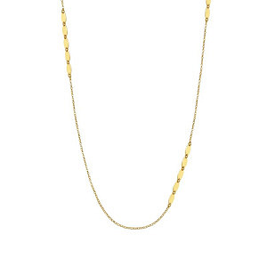 Armonie Halskette, Oval, 90 cm, vergoldet