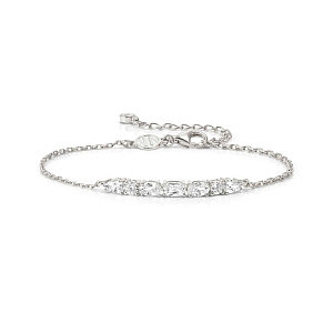 Colour Wave Aurora Bracciale, CZ bianco, 20 cm