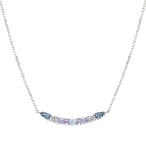 Colour Wave Aurora Collier, ZC bleu / violet / blanc, 44 cm