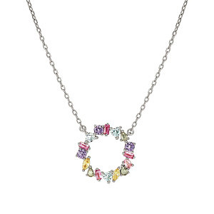 Colour Wave Mini Collier, Cercle, ZC mix, 44 cm