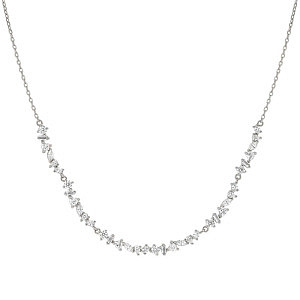 Colour Wave Mini Collier, ZC blanc, 44 cm
