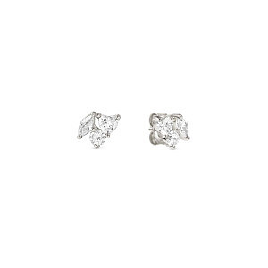 Colour Wave Mini Boucles d'oreilles, ZC blanc, 0.53 x 0.68 cm