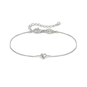 Armonica Bracelet, Cœur, ZC blanc, 19 cm