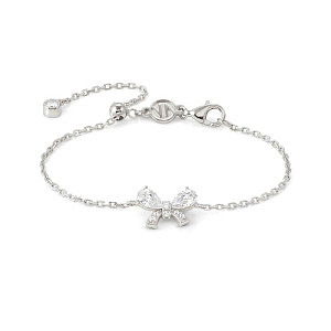 Shine Me Up Bracciale, Fiocco, CZ bianco, 18 cm