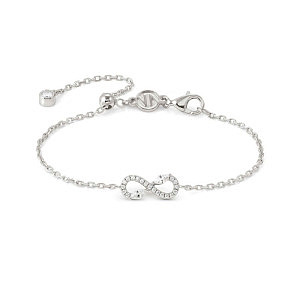 Shine Me Up Bracelet, Infinity, ZC blanc, 18 cm
