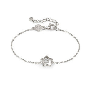 Petit Sparkle Bracelet, Étoile, ZC blanc, 19 cm