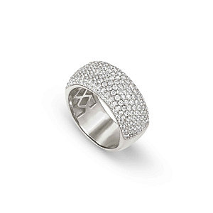 Enigmatic Shine Bague, Bande, ZC blanc, 0.9 cm, diverses tailles