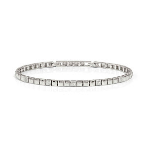 Enigmatic Shine Bracelet, Pavé blanc, 21 cm