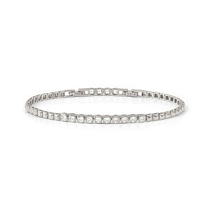 Enigmatic Shine Bracciale, CZ bianco, ricco, 20.5 cm