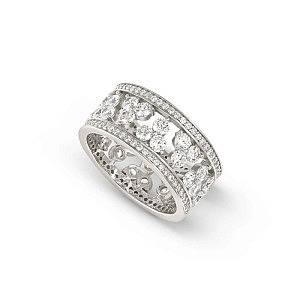 Life Bouquet Bague, Bande, ZC blanc, diverses tailles