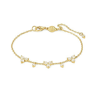 Life Bouquet Bracelet, Trinity, ZC blanc, 19.5 cm, plaqué or