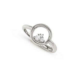 Dreams Beats Anello, Cerchio, CZ bianco, One Size: 11 - 17