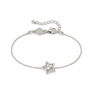 Dreams Beats Bracelet, Étoile, ZC blanc, 18 cm