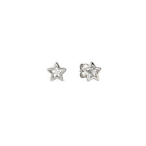 Dreams Beats Boucles d'oreilles, Étoile, ZC blanc, 0.6 x 0.6 cm