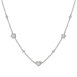 Lifepoetry Collier, Mix, Pavé blanc