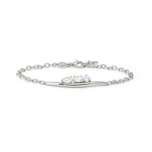 My Rebel Art Bracciale, CZ Trilogy, CZ bianco, 20 cm