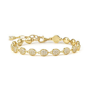 Precious Moves Bracciale, Ovali, ricco, 20 cm, placcato oro