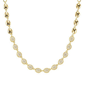 Precious Moves Collana, Ovali, ricco, 44 cm, placcato oro