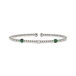 Siren Dream Bracciale, Malchite verde, Ø 5.8 cm