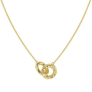 Siren Dream Collier, Cercles, 45 cm, plaqué or