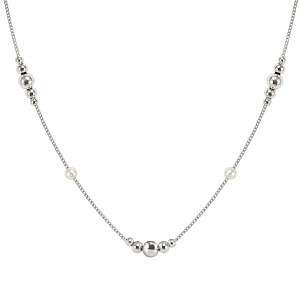 Siren Dream Collier, Boules, Perle blanche, 45 cm