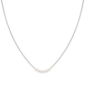 Siren Dream Collier, Perle blanche, glissant, 45 cm