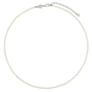 Siren Dream Collier, Perle blanche, riche, 45 cm