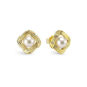 Siren Dream Boucles d'oreilles, Rectangle, Perle blanche, 1.4 x 1.4 cm
Perle: 0.6 x 0.6 cm, plaqué or