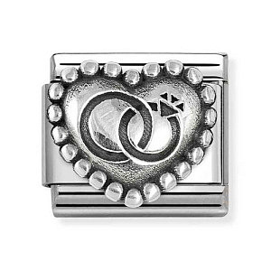 Silvershine Ox Symbole, Herz, Eheringe