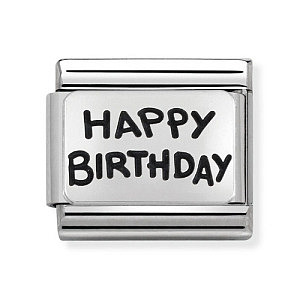 Silvershine OX Plate, Happy Birthday