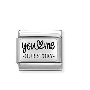 Silvershine Plate, You ♥︎me - our story, Argent