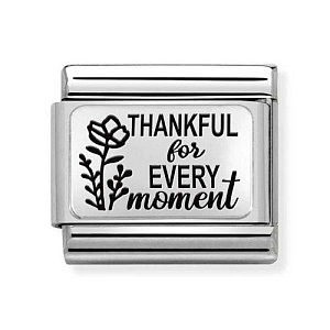 Silvershine Plate, Thankful for every moment