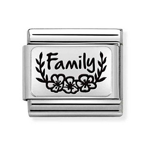 Silvershine Plate, Famille avec fleurs