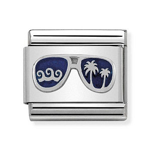 Silvershine Symboles, Lunettes Miami bleu