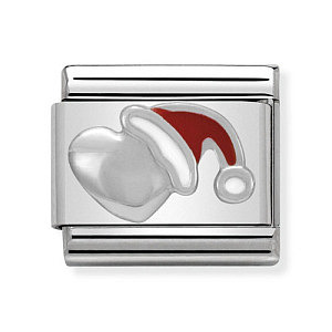 Silvershine Symbole, Herz mit Weihnachtshut