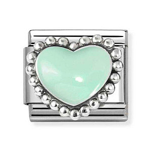 Silvershine Simboli, Cuore bombata, Verde
