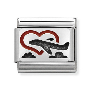 Silvershine Plate, Cœur avec avion