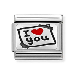 Silvershine Plate, I ♥ you