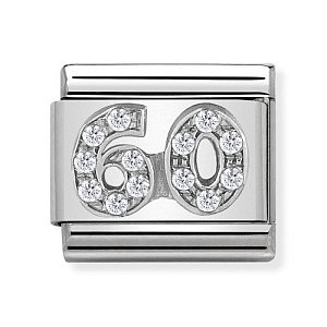 Silvershine Simboli, 60, CZ bianco