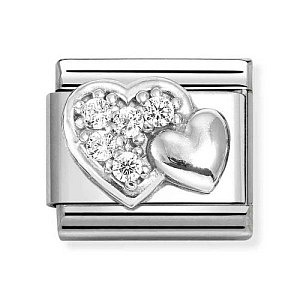 Silvershine Symbole, Herzen, CZ weiss