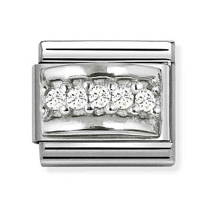 Silvershine Simboli, CZ bianco