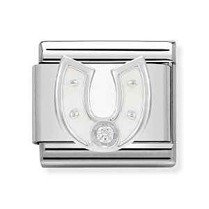 Silvershine Symbole, Hufeisen weiss