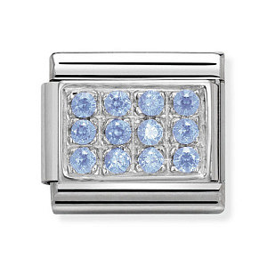 Silvershine Pave, Hellblau