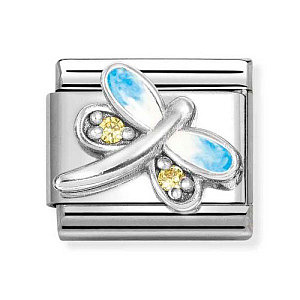 Silvershine Symbole, Libelle, Hellblau